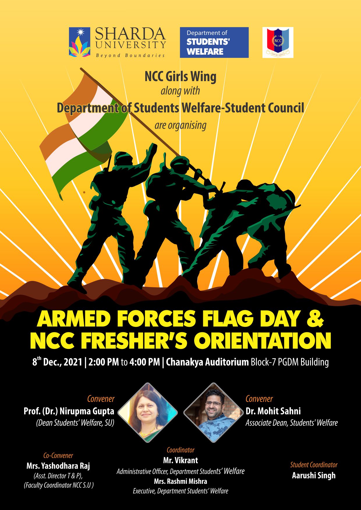 Armed Forces Flag Day & NCC Orientation