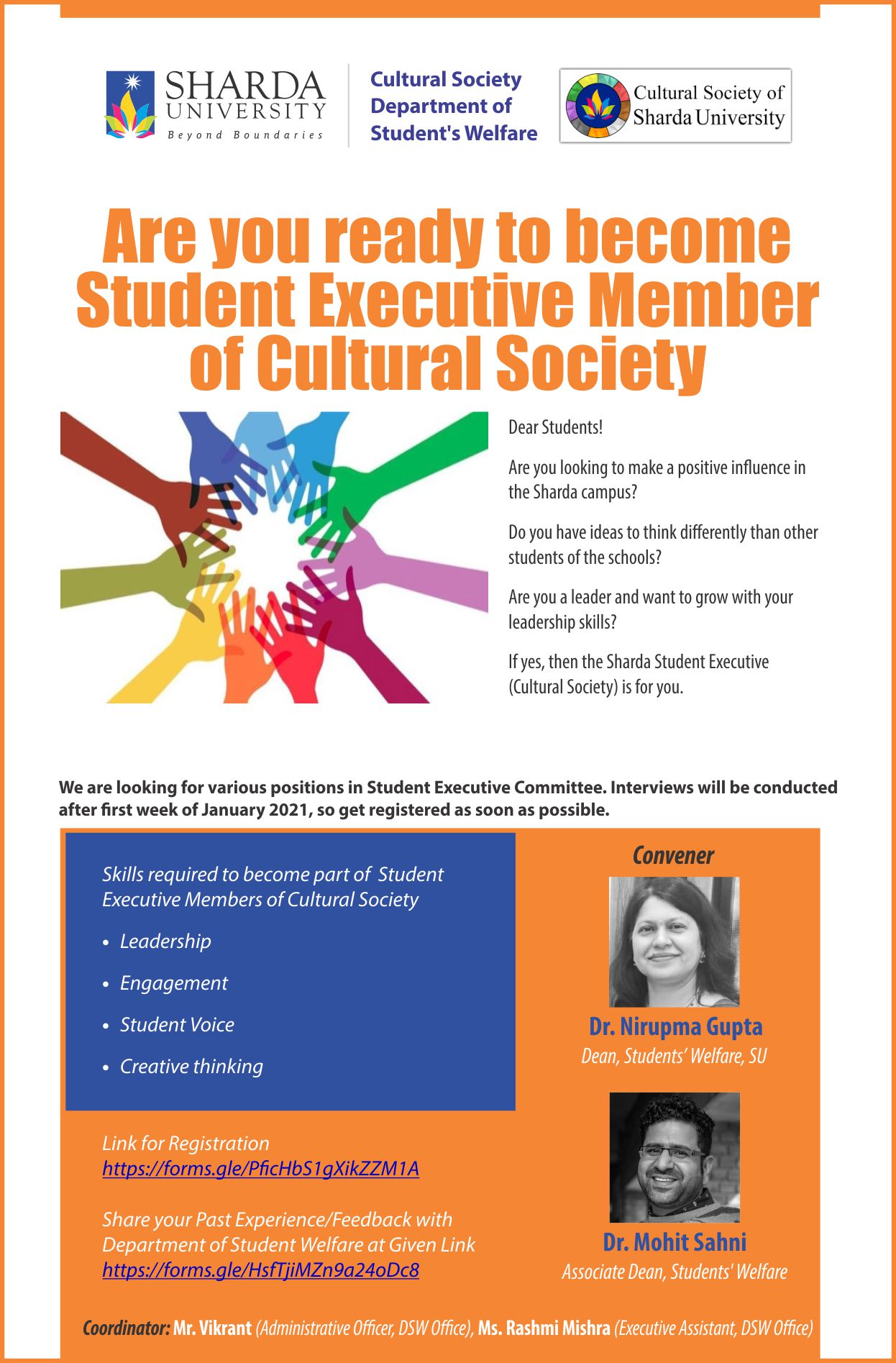 Interview Cultural Society Executive Member S.U 2020-21