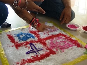Rangoli Making Competition on Diwali 2018