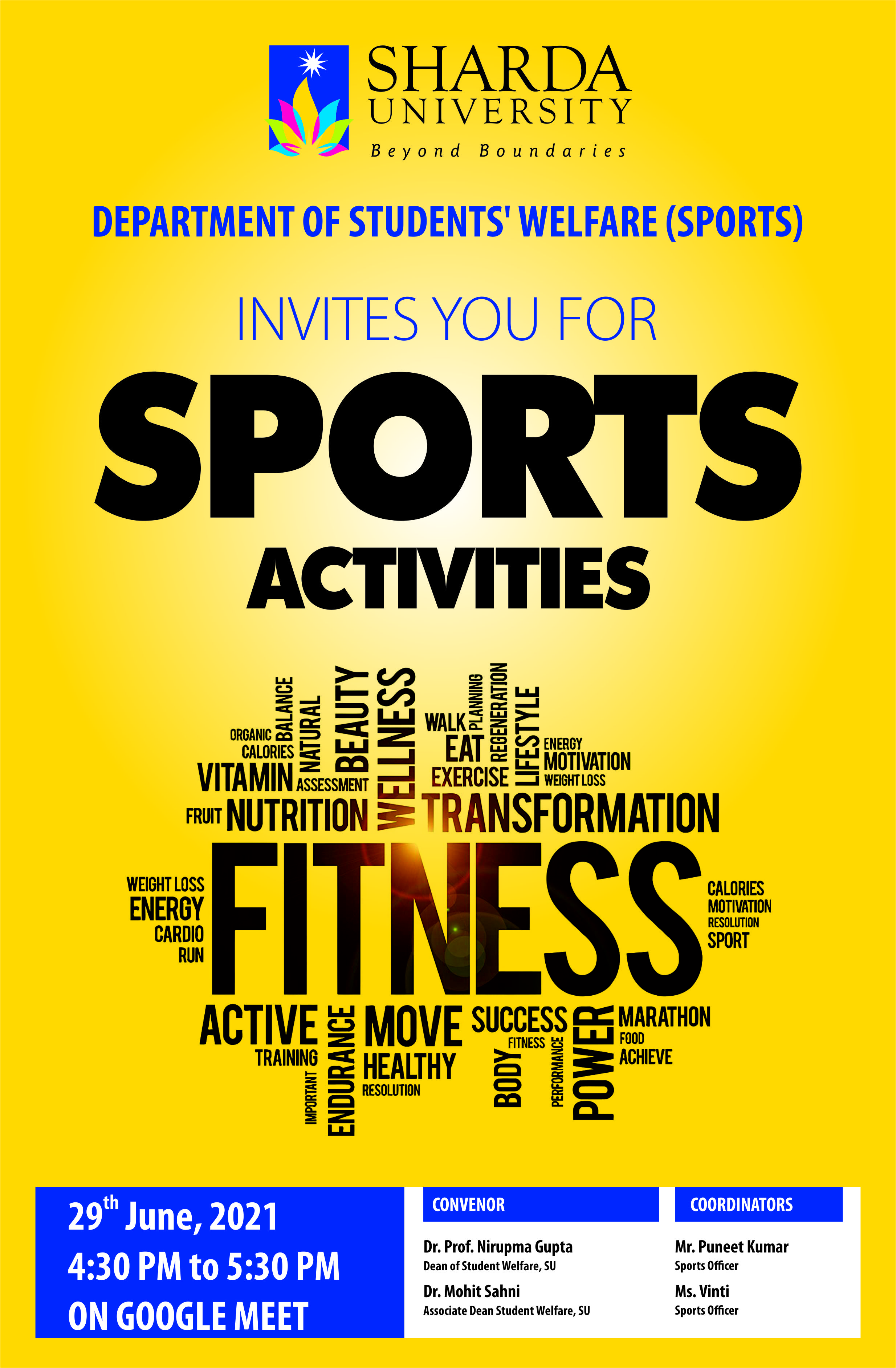 Online Sports Activity for all the students