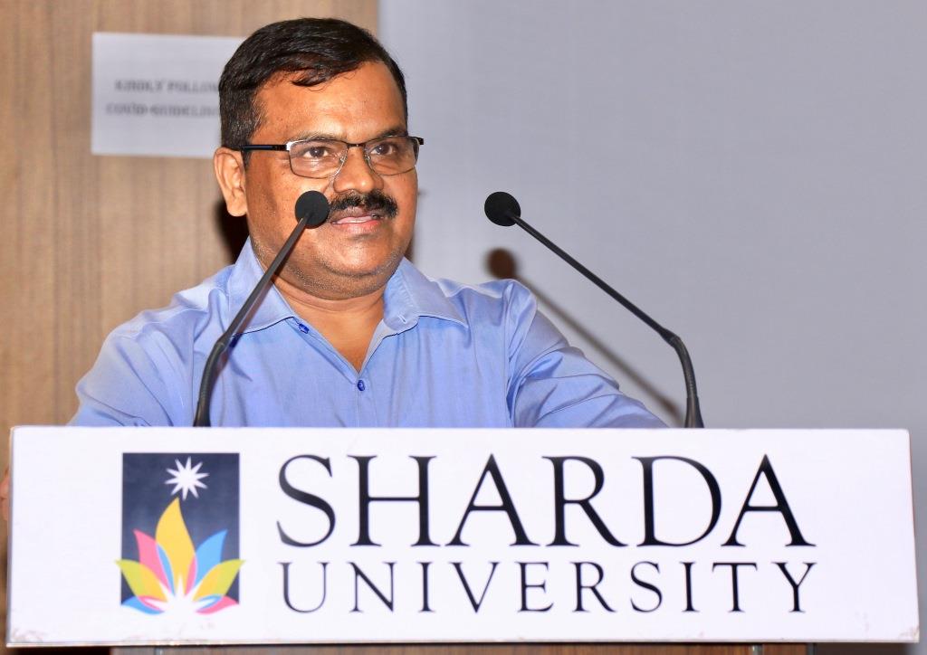 Sharda University's Vice-Chancellor addressed the Cadets of the NCC Team on 26th Oct 2021