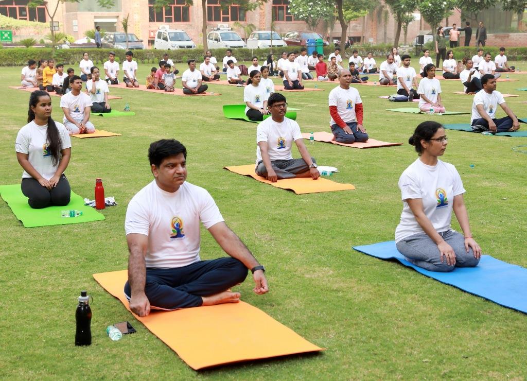 International Yoga Day at Sharda University