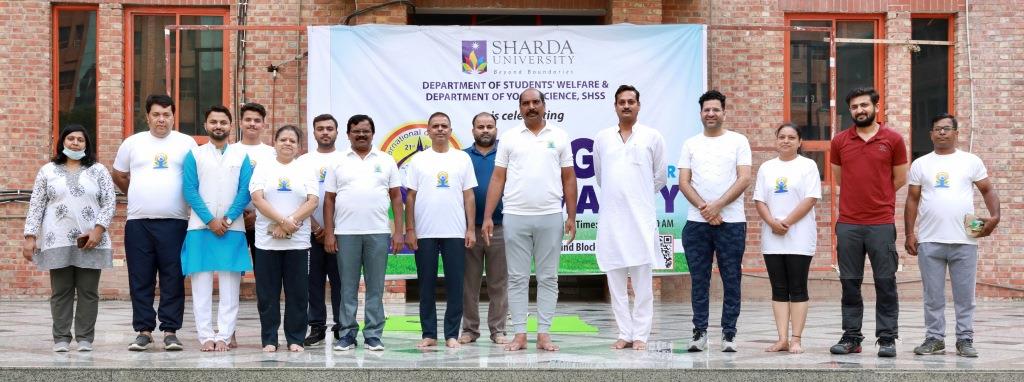 International Yoga Day at Sharda University