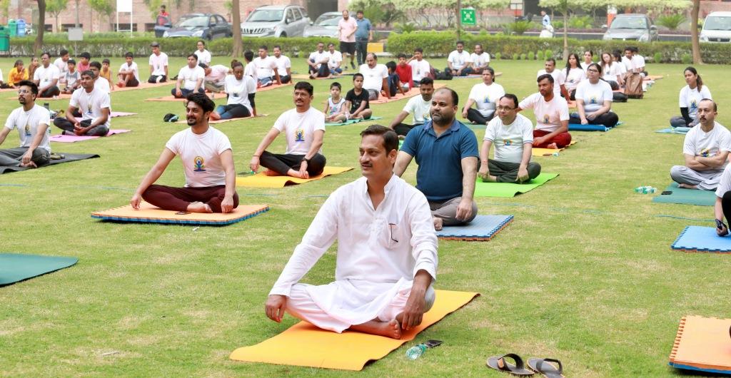 International Yoga Day at Sharda University