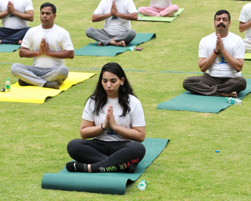 International Yoga Day at Sharda University