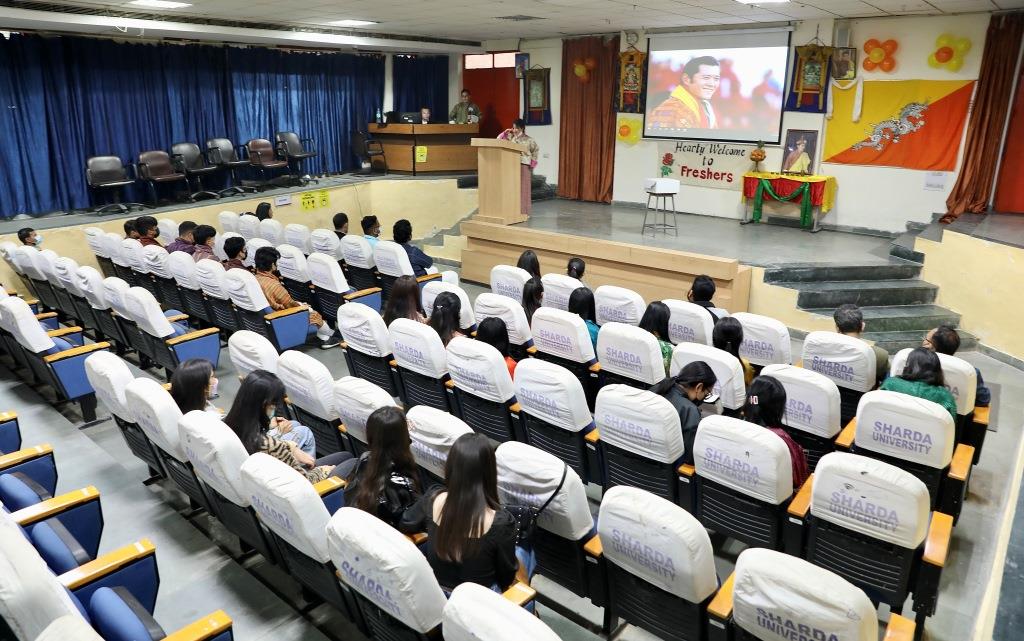Sharda University welcomed the newly joined Bhutanese students